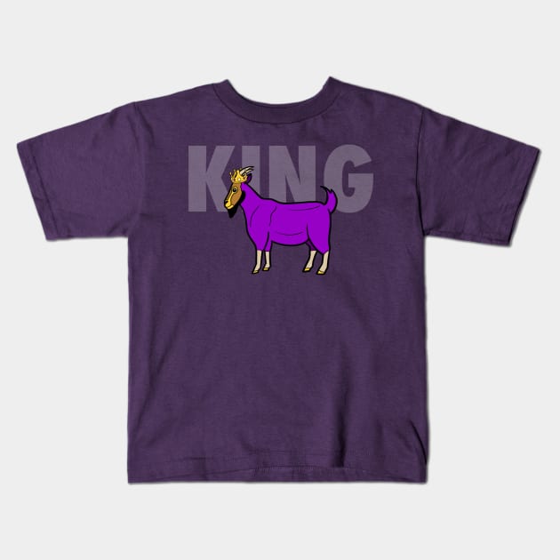 GOAT KING Kids T-Shirt by maersky